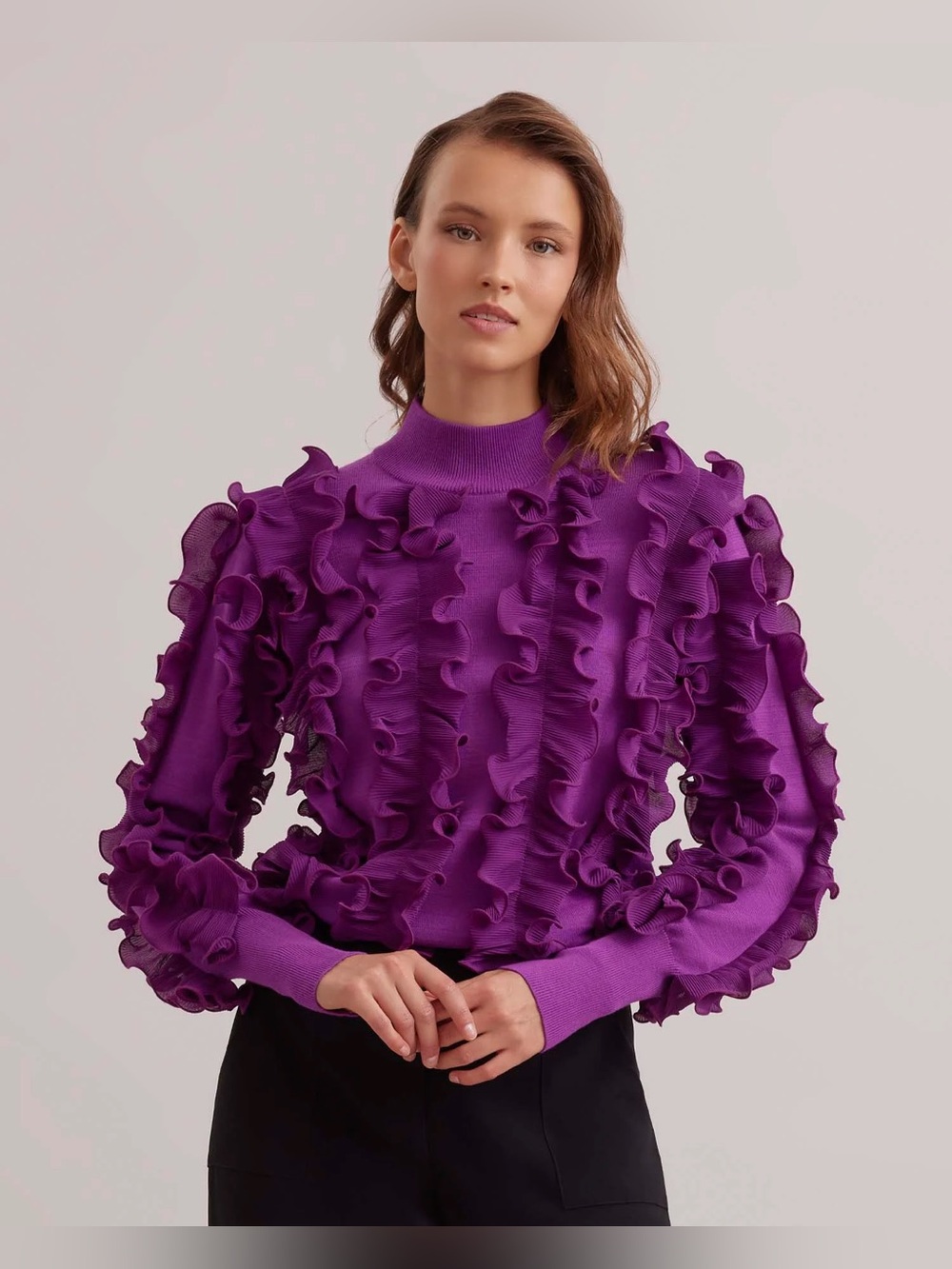 Anne Fontaine Sidaline Sweater in Purple